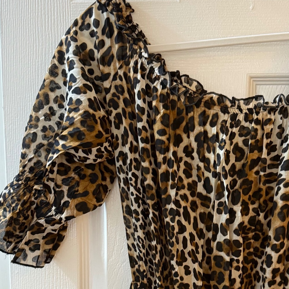 New Maxi summer tiger print beach/summer dress